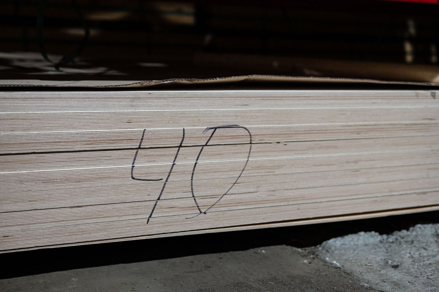 Фанера ФСФ 40мм 2440х1220 мм сорт 3/4 шлифованная Ш1 березовая влагостойкая